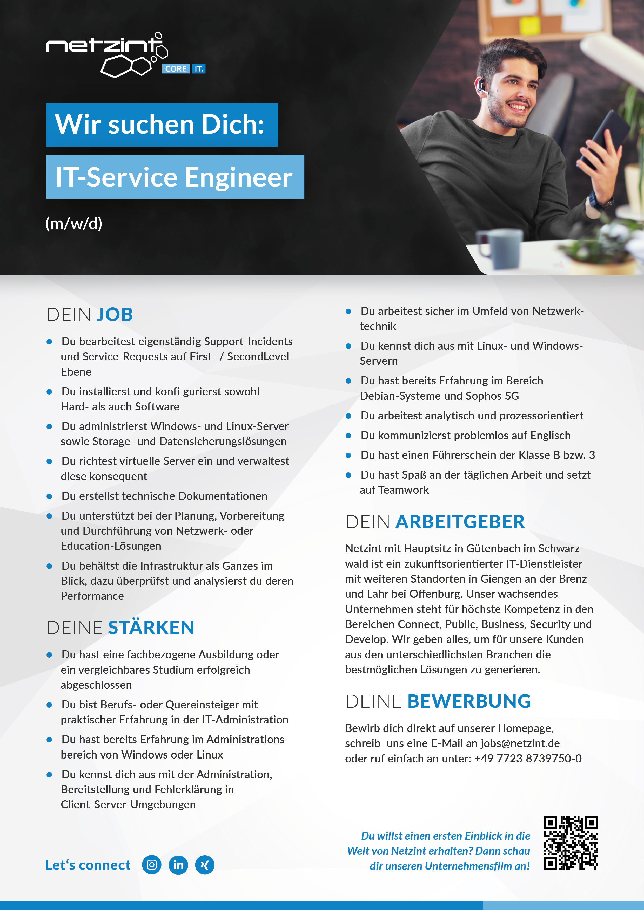 Stellenanzeige IT-Service Engineer (m/w/d)